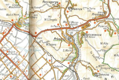 Mappa del percorso della tappa
Abbazia di Fossanova-Sezze
(48858 bytes)